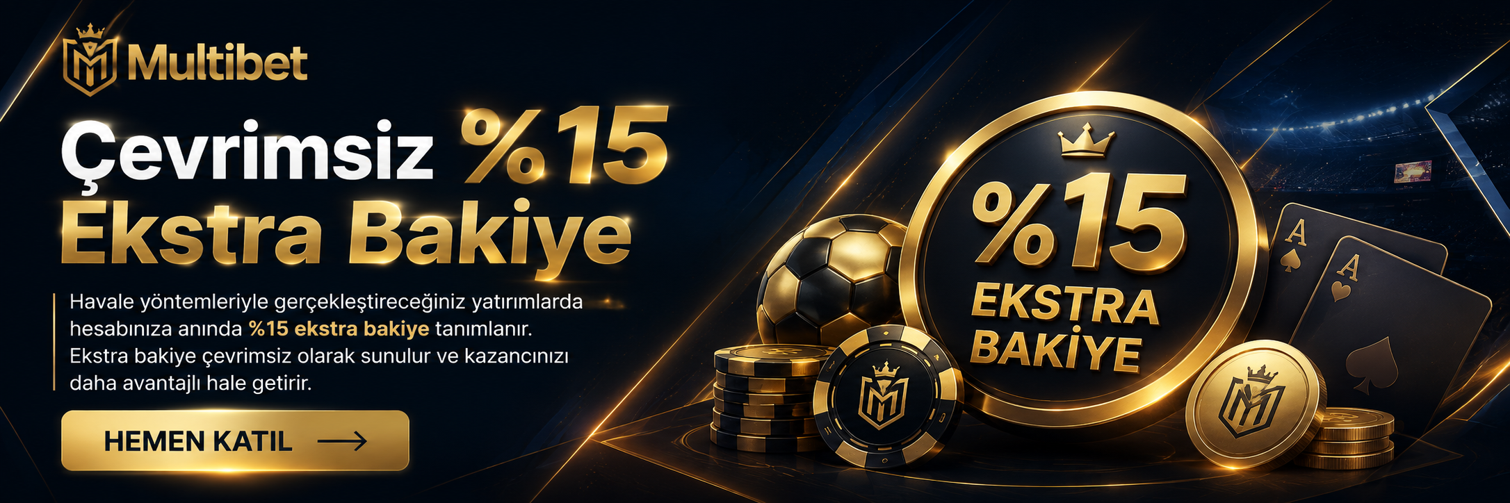 Çevrimsiz %15 Ekstra Bakiye